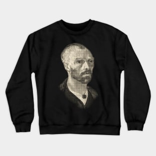 Vincent van Gogh Self Portrait in Vintage Sepia Crewneck Sweatshirt